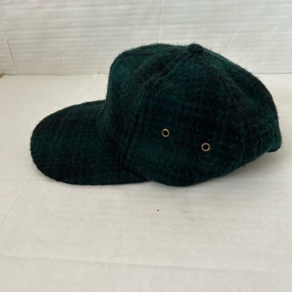 Woolrich Vintage Buffalo Plaid Wool Baseball Cap Size S/M - Picture 3 of 6